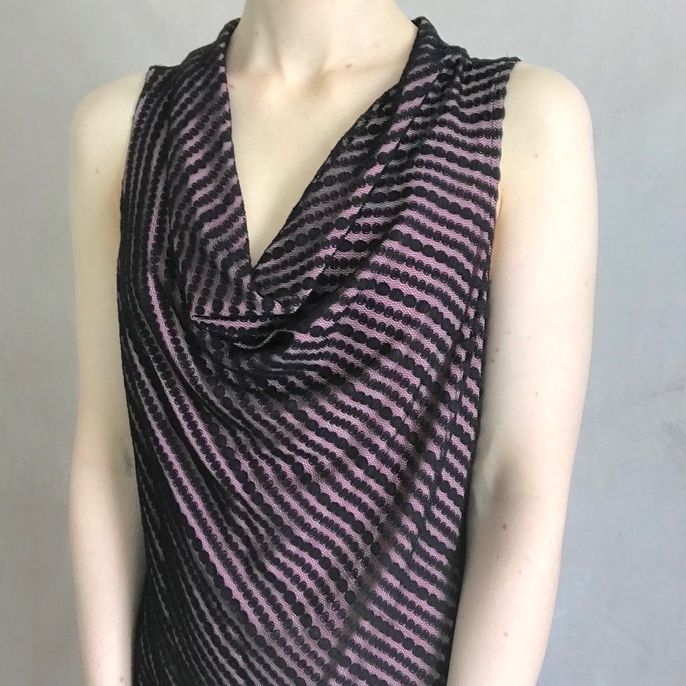 Sleeveless Cowl Neck Blouse